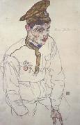 Egon Schiele Russian Prisoner of War (Grigori Kladjishuili) (mk12) Germany oil painting artist
